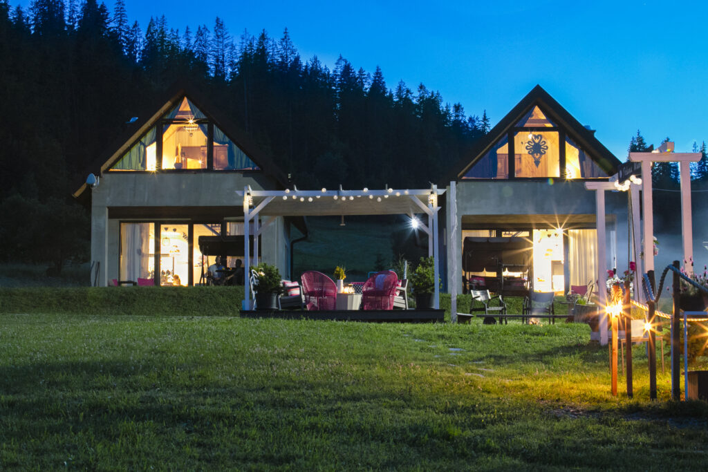 Domek w górach z widokiem